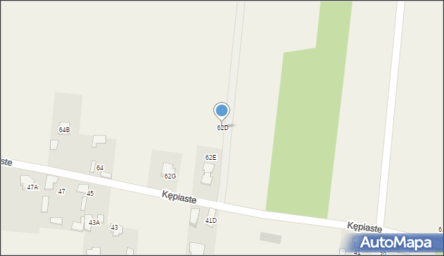 Kępiaste, Kępiaste, 62D, mapa Kępiaste