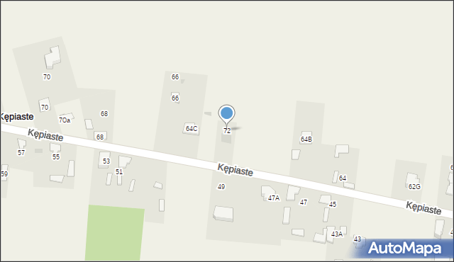 Kępiaste, Kępiaste, 72, mapa Kępiaste