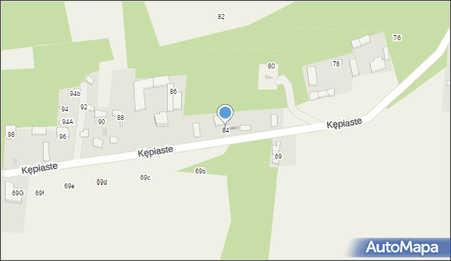 Kępiaste, Kępiaste, 84, mapa Kępiaste