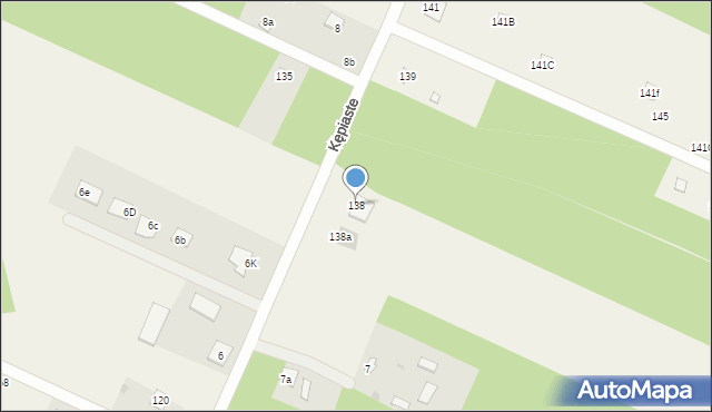 Kępiaste, Kępiaste, 138, mapa Kępiaste