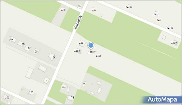 Kępiaste, Kępiaste, 138b, mapa Kępiaste
