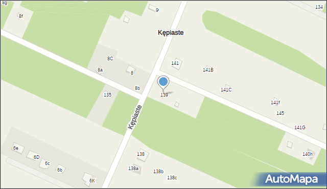 Kępiaste, Kępiaste, 139, mapa Kępiaste