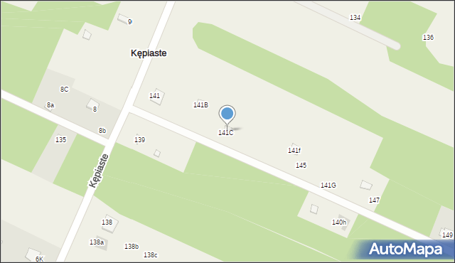Kępiaste, Kępiaste, 143, mapa Kępiaste