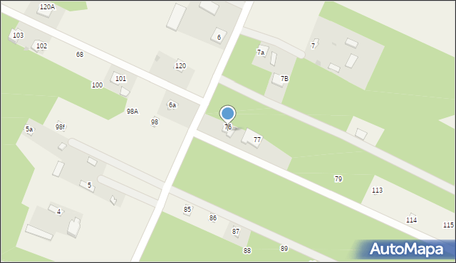 Kępiaste, Kępiaste, 78, mapa Kępiaste