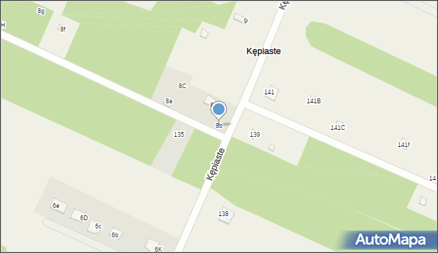 Kępiaste, Kępiaste, 8b, mapa Kępiaste