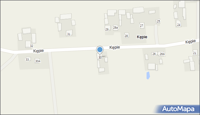 Kępie, Kępie, 30, mapa Kępie