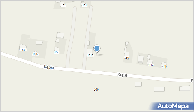 Kępie, Kępie, 151b, mapa Kępie