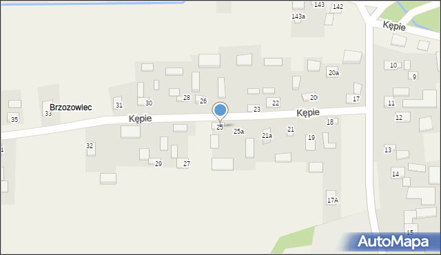 Kępie, Kępie, 25, mapa Kępie