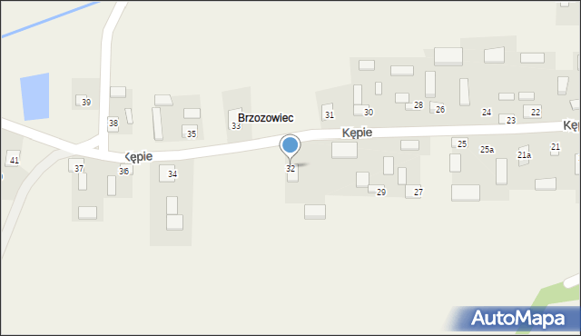 Kępie, Kępie, 32, mapa Kępie