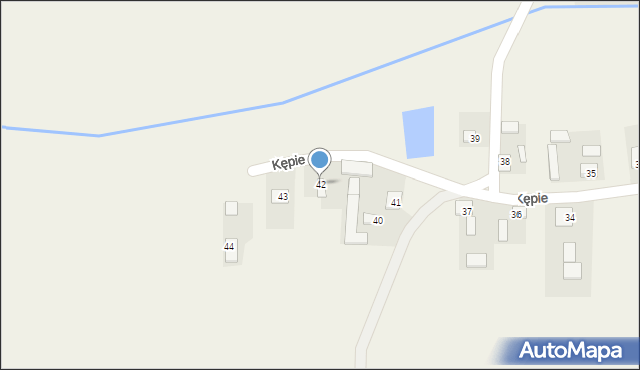 Kępie, Kępie, 42, mapa Kępie