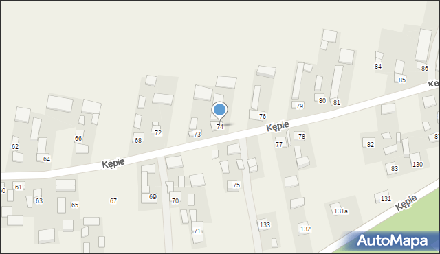 Kępie, Kępie, 74, mapa Kępie