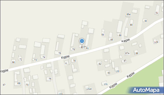 Kępie, Kępie, 80, mapa Kępie