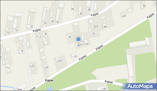 Kępie, Kępie, 83, mapa Kępie