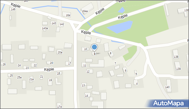 Kępie, Kępie, 9, mapa Kępie