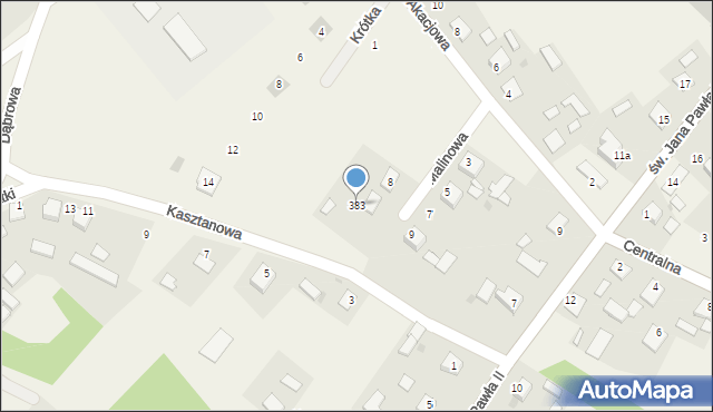 Kępie Zaleszańskie, Kępie Zaleszańskie, 383, mapa Kępie Zaleszańskie