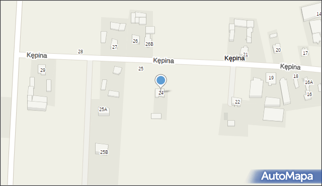 Kępina, Kępina, 24, mapa Kępina