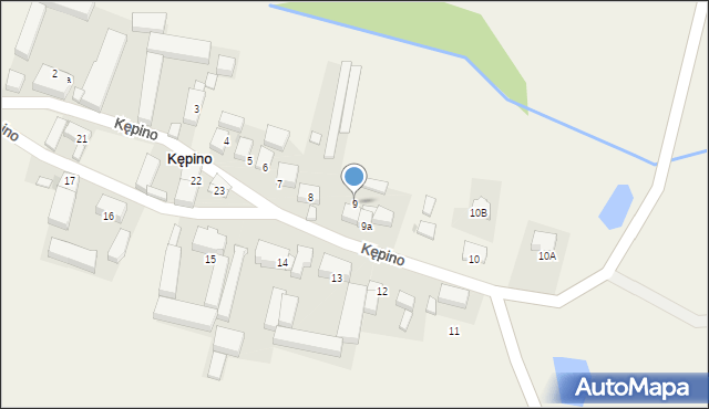 Kępino, Kępino, 9, mapa Kępino