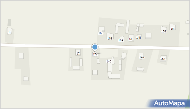 Kępiny, Kępiny, 17a, mapa Kępiny