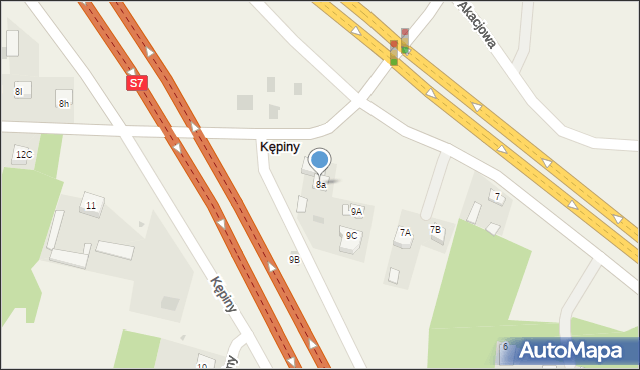 Kępiny, Kępiny, 8a, mapa Kępiny