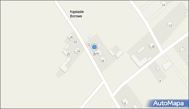 Kępiste-Borowe, Kępiste-Borowe, 20, mapa Kępiste-Borowe