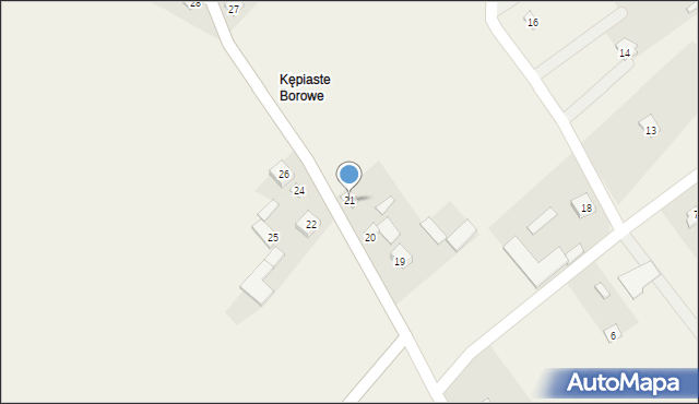 Kępiste-Borowe, Kępiste-Borowe, 21, mapa Kępiste-Borowe