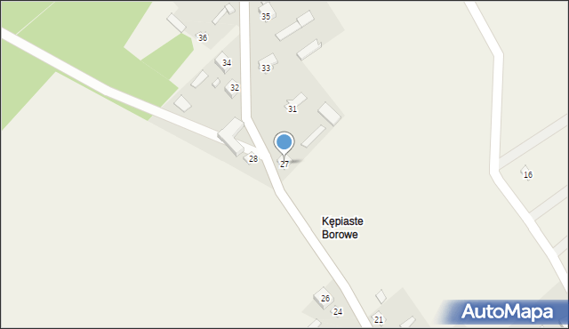 Kępiste-Borowe, Kępiste-Borowe, 27, mapa Kępiste-Borowe