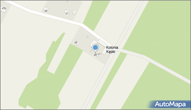 Kępki, Kępki, 49, mapa Kępki