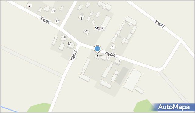 Kępki, Kępki, 7, mapa Kępki