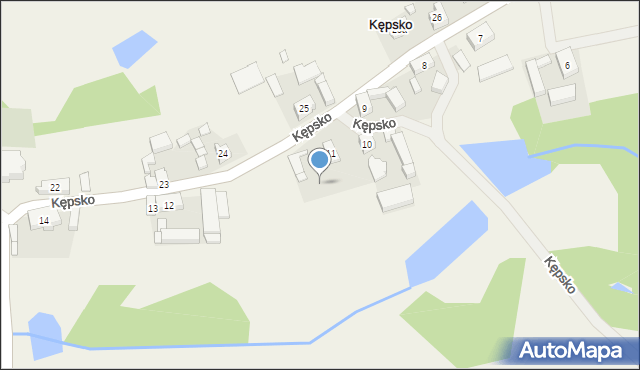 Kępsko, Kępsko, 11a, mapa Kępsko
