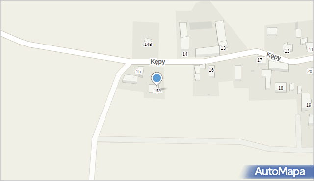 Kępy, Kępy, 15A, mapa Kępy