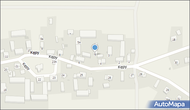 Kępy, Kępy, 5, mapa Kępy