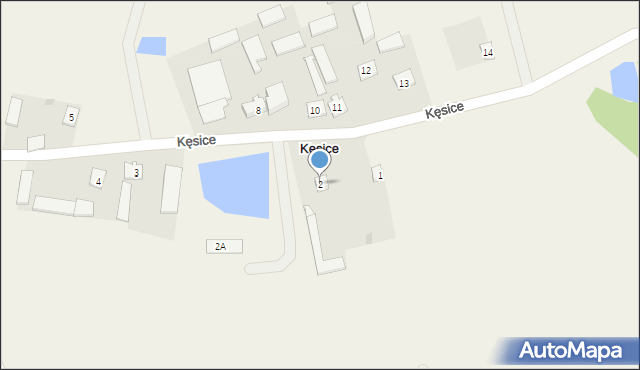 Kęsice, Kęsice, 2, mapa Kęsice