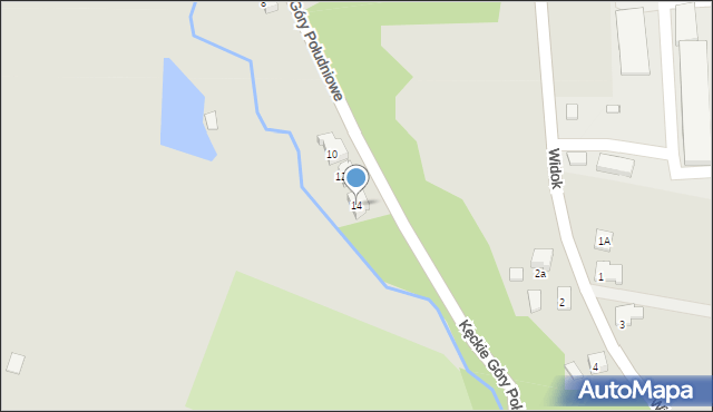 Kęty, Kęckie Góry Południowe, 14, mapa Kęty