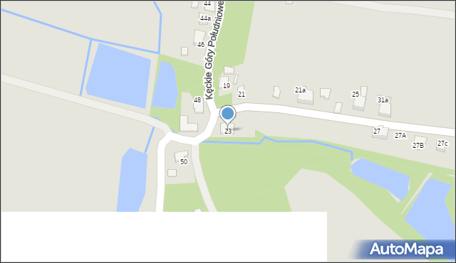 Kęty, Kęckie Góry Południowe, 23, mapa Kęty