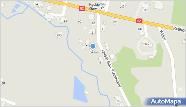 Kęty, Kęckie Góry Południowe, 6, mapa Kęty