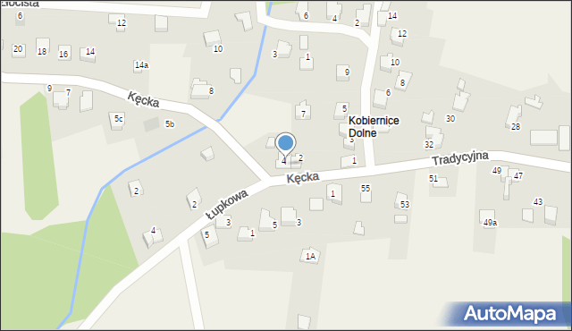 Kobiernice, Kęcka, 6, mapa Kobiernice