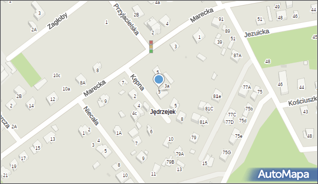 Kobyłka, Kępna, 3, mapa Kobyłka