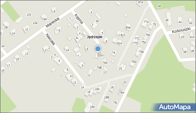 Kobyłka, Kępna, 8A, mapa Kobyłka