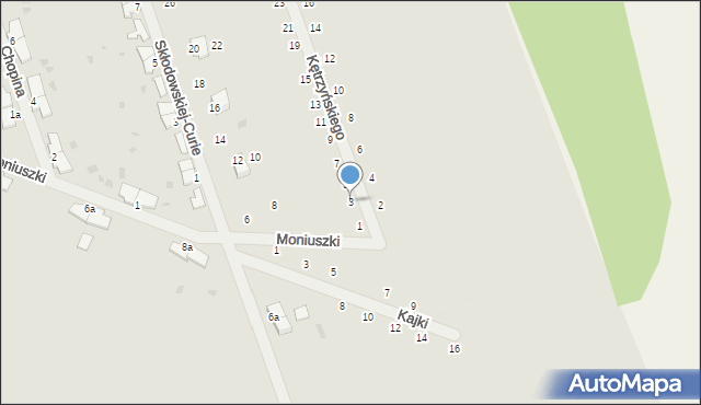 Korsze, Kętrzyńskiego Wojciecha, 3, mapa Korsze