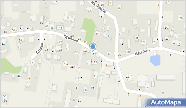 Koszyce Wielkie, Kędronia Stanisława, ks., 15, mapa Koszyce Wielkie