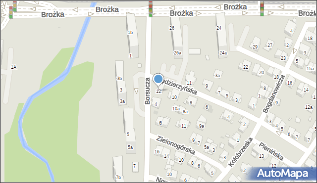 Kraków, Kędzierzyńska, 12, mapa Krakowa