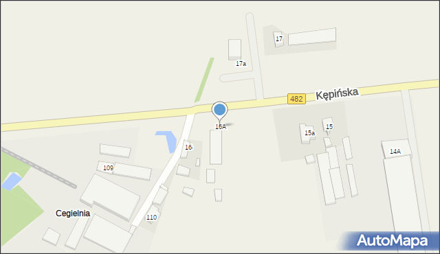 Kuźnica Skakawska, Kępińska, 16A, mapa Kuźnica Skakawska