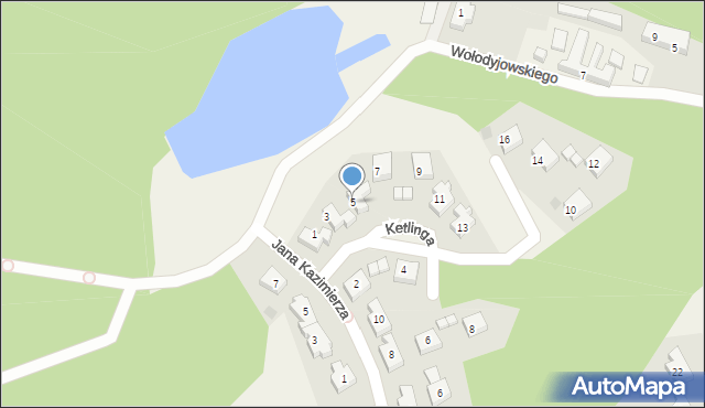 Łapino, Ketlinga, 5, mapa Łapino