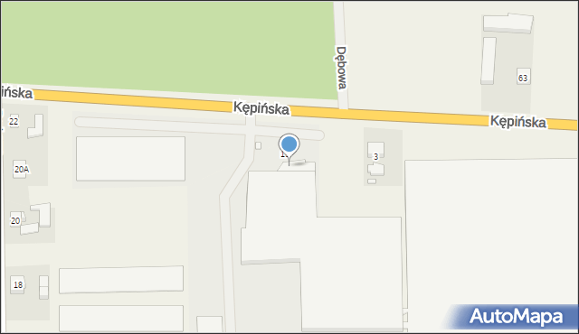 Łęka Opatowska, Kępińska, 5, mapa Łęka Opatowska