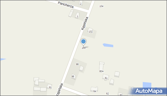 Myjomice, Kępińska, 100, mapa Myjomice