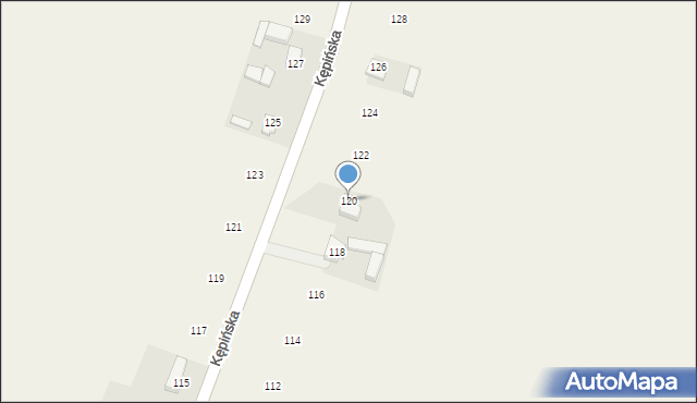 Myjomice, Kępińska, 120, mapa Myjomice