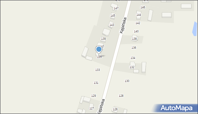 Myjomice, Kępińska, 135, mapa Myjomice