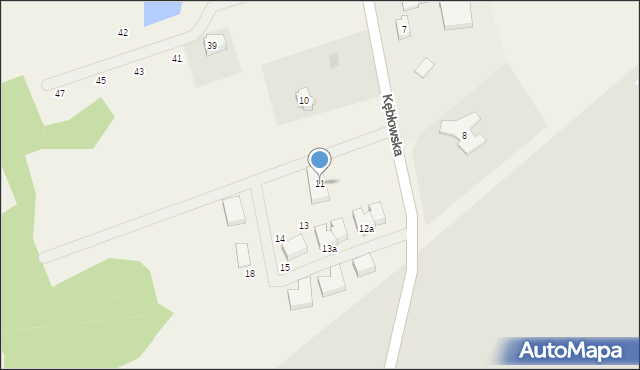 Nowa Wieś Lęborska, Kębłowska, 11, mapa Nowa Wieś Lęborska