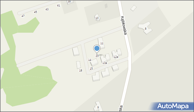 Nowa Wieś Lęborska, Kębłowska, 13, mapa Nowa Wieś Lęborska