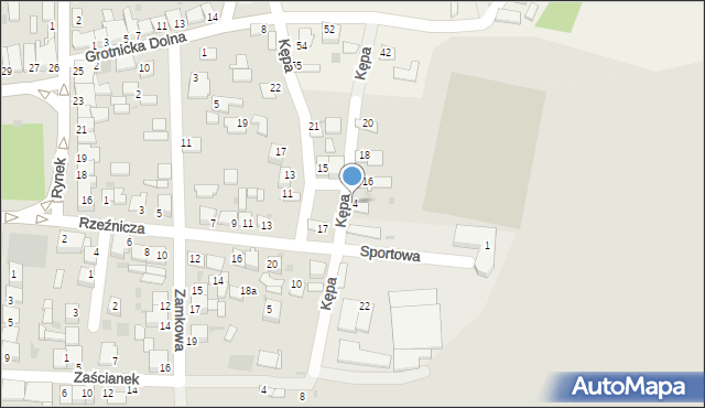 Nowy Korczyn, Kępa, 14, mapa Nowy Korczyn